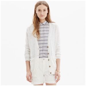 Madewell Graduate Boyfriend Long Sheer Cardigan